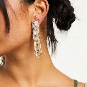 BaubleBar Crystal Fringe Rhinestone Earrings